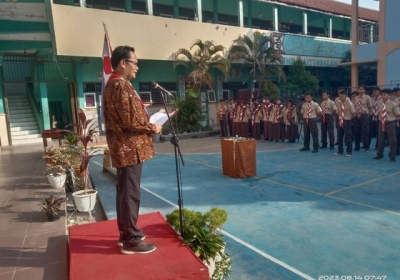 Upacara Hari Pramuka, Pembina Bpk. H Bagus Reza Astian, S.Sos. (Ketua Yayasan Pe