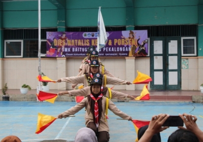 Porseni Penampilan dari siswa-siswi SMK Baitussalam